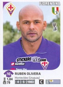 Sticker Ruben Olivera - Calciatori 2011-2012 n. Ag40 - Panini