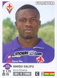 Cromo Amidu Salifu - Calciatori 2011-2012 - Panini