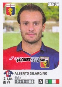 Sticker Alberto Gilardino - Calciatori 2011-2012 - Panini