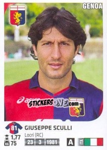 Cromo Giuseppe Sculli - Calciatori 2011-2012 - Panini