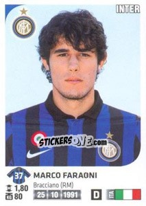 Cromo Marco Faraoni - Calciatori 2011-2012 - Panini