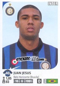 Sticker Juan Jesus - Calciatori 2011-2012 n. Ag50 - Panini