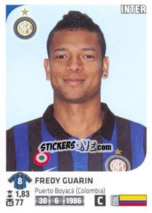 Sticker Fredy Guarin - Calciatori 2011-2012 n. Ag51 - Panini