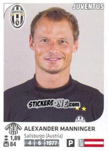 Figurina Alexander Manninger - Calciatori 2011-2012 - Panini
