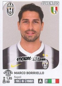 Sticker Marco Borriello - Calciatori 2011-2012 n. Ag60 - Panini
