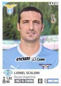 Figurina Lionel Scaloni - Calciatori 2011-2012 - Panini