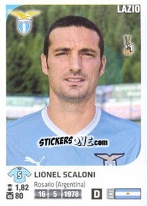 Sticker Lionel Scaloni - Calciatori 2011-2012 n. Ag62 - Panini