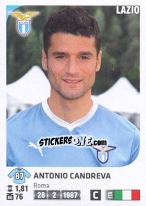 Sticker Antonio Candreva - Calciatori 2011-2012 n. Ag64 - Panini