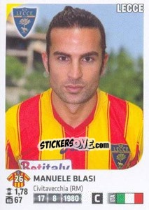 Figurina Manuele Blasi - Calciatori 2011-2012 - Panini