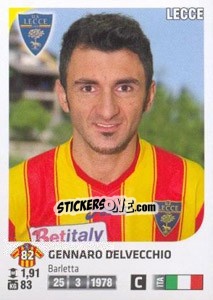Cromo Gennaro Delvecchio - Calciatori 2011-2012 - Panini