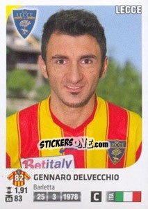 Figurina Gennaro Delvecchio - Calciatori 2011-2012 - Panini