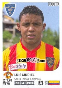 Sticker Luis Muriel - Calciatori 2011-2012 - Panini