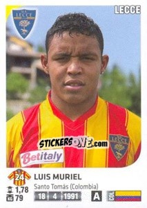 Sticker Luis Muriel - Calciatori 2011-2012 n. AG72 - Panini