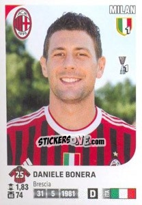 Sticker Daniele Bonera - Calciatori 2011-2012 n. Ag73 - Panini