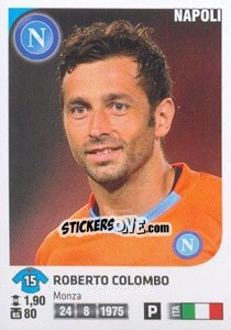 Sticker Roberto Colombo - Calciatori 2011-2012 n. Ag79 - Panini