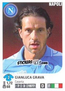 Cromo Gianluca Grava - Calciatori 2011-2012 - Panini