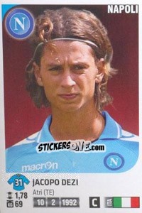 Sticker Jacopo Dezi - Calciatori 2011-2012 n. Ag82 - Panini
