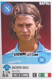 Sticker Jacopo Dezi - Calciatori 2011-2012 - Panini