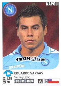 Sticker Eduardo Vargas - Calciatori 2011-2012 n. Ag84 - Panini