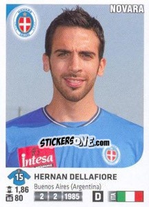 Sticker Hernan Dellafiore - Calciatori 2011-2012 - Panini