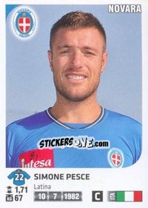 Sticker Simone Pesce - Calciatori 2011-2012 n. Ag88 - Panini