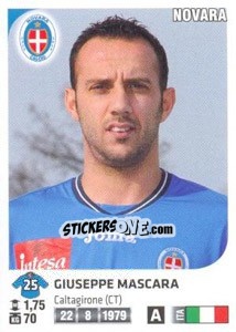 Cromo Giuseppe Mascara - Calciatori 2011-2012 - Panini