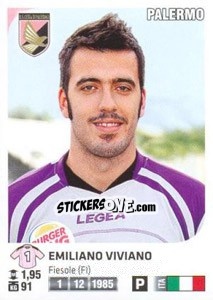 Sticker Emiliano Viviano - Calciatori 2011-2012 - Panini