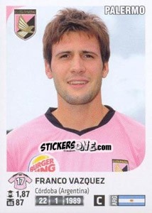 Sticker Franco Vazquez - Calciatori 2011-2012 n. Ag94 - Panini