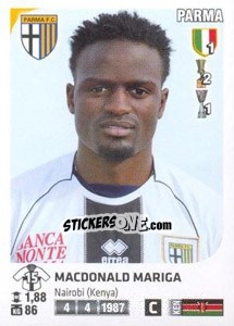 Figurina Macdonald Mariga - Calciatori 2011-2012 - Panini