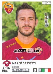 Sticker Marco Cassetti - Calciatori 2011-2012 n. Ag104 - Panini