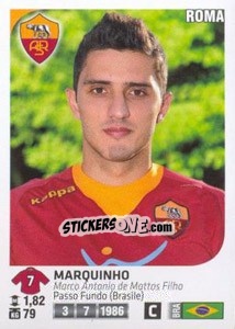 Figurina Marquinho - Calciatori 2011-2012 - Panini