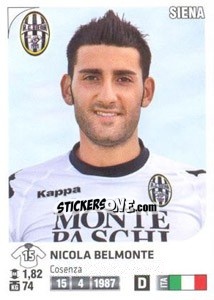Sticker Nicola Belmonte - Calciatori 2011-2012 n. Ag109 - Panini