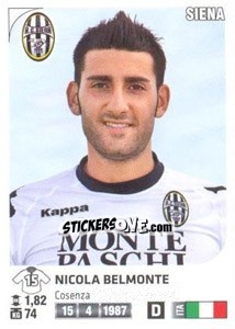 Figurina Nicola Belmonte - Calciatori 2011-2012 - Panini