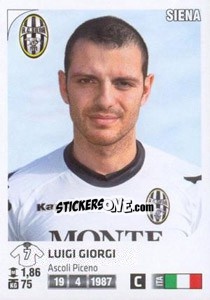 Figurina Luigi Giorgi - Calciatori 2011-2012 - Panini