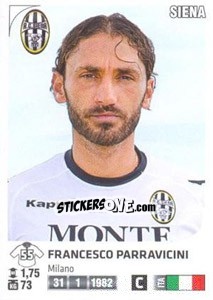 Sticker Francesco Parravicini - Calciatori 2011-2012 - Panini