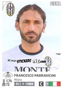 Figurina Francesco Parravicini - Calciatori 2011-2012 - Panini