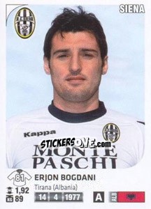 Sticker Erjon Bogdani - Calciatori 2011-2012 n. Ag113 - Panini
