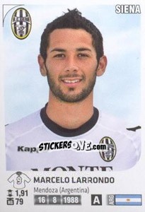 Sticker Marcelo Larrondo - Calciatori 2011-2012 n. Ag114 - Panini
