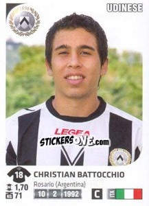 Sticker Christian Battocchio - Calciatori 2011-2012 - Panini