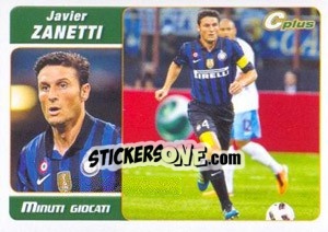 Figurina Javier Zanetti - Minuti Giocati