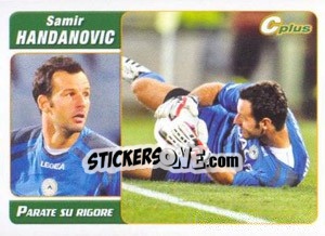Sticker Samir Handanovic / Parate Su Rigore - Calciatori 2011-2012 n. P9 - Panini