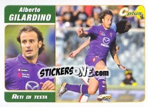 Cromo Alberto Gilardino - Reti Di Testa - Calciatori 2011-2012 - Panini