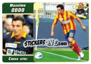 Figurina Massimo Oddo - Cross Utili - Calciatori 2011-2012 - Panini