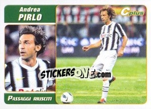 Sticker Andrea Pirlo - Passaggi Riusciti - Calciatori 2011-2012 n. P15 - Panini