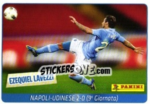 Sticker Ezequiel Lavezzi - Calciatori 2011-2012 n. V1 - Panini
