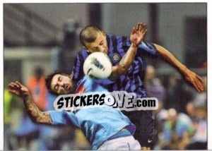 Sticker Lavezzi / Samuel - Calciatori 2011-2012 n. X7 - Panini