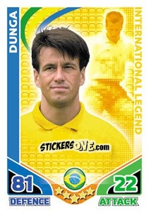 Sticker Dunga - International legends 2010. Match Attax - Topps