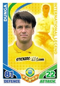 Sticker Dunga - International legends 2010. Match Attax n. 5 - Topps