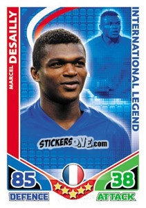 Sticker Marcel Desailly - International legends 2010. Match Attax n. 23 - Topps
