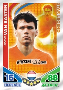 Sticker Marco Van Basten - International legends 2010. Match Attax n. 32 - Topps